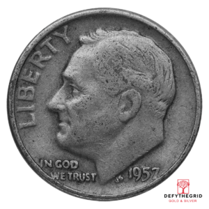 90% AMERICAN SILVER COINS – DIMES Obverse product photo