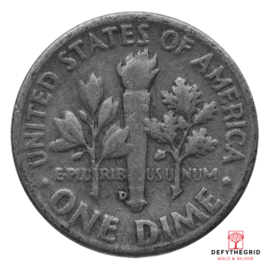 90% AMERICAN SILVER COINS – DIMES Reverse product photo