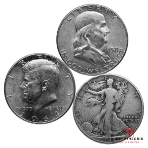90% AMERICAN SILVER COINS – MIXED HALVES Obverse product photo