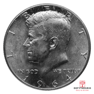90% AMERICAN SILVER COINS – KENNEDY HALF DOLLARS Obverse product photo