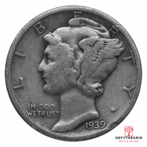 90% AMERICAN SILVER COINS – MERCURY DIMES Obverse product photo