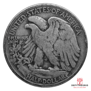 90% AMERICAN SILVER COINS – WALKERS Reverse product photo