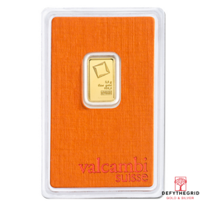 2.5 GRAM GOLD BAR VALCAMBI Obverse product photo