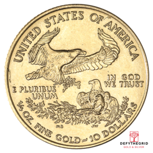 1/4 OZ AMERICAN GOLD EAGLE SCRUFFY Reverse product photo