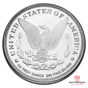 1/4 OZ SILVER ROUND MORGAN Reverse product photo