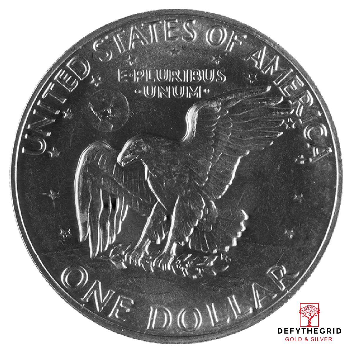 SILVER EISENHOWER DOLLAR CIRCULATED AND UNCIRCULATED Reverse product photo