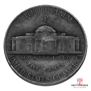 WAR NICKEL (MEASURED IN PIECES) Reverse product photo