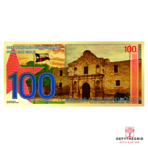 100 Centigram Gold Aurum - Texas The Alamo