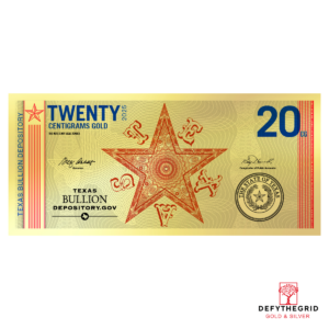20 Centigram Gold Aurum - Texas State Capital