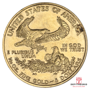 1/10 OZ AMERICAN GOLD EAGLE SCRUFFY Reverse product photo