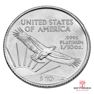 1/10 OZ. PLATINUM EAGLE Reverse product photo