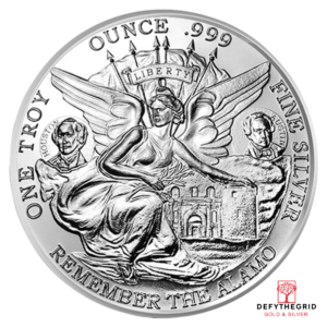 1 OZ SILVER ROUND TEXAS Obverse product photo