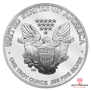 1 OZ SILVER ROUND WALKING LIBERTY Reverse product photo