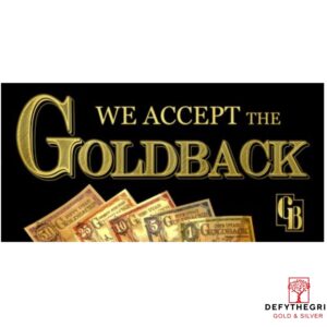 Goldback Window Sticker