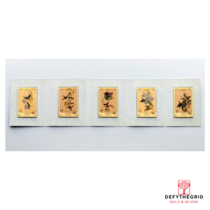 The John and Elizabeth Gould Aurum 24k Gold Collection - Hummingbirds - In Folder