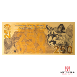 250mg Mountain Lion Aurum 24k Gold Bill