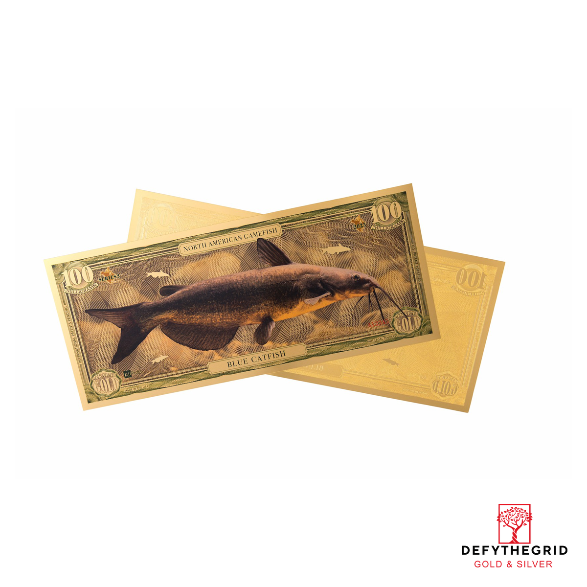 100mg Blue Catfish Aurum 24k Gold Bill - Image 3