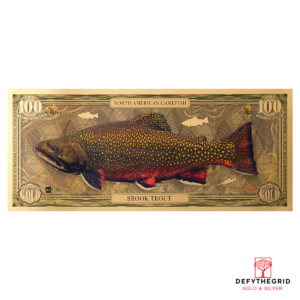 100mg Brook Trout Aurum 24k Gold Bill