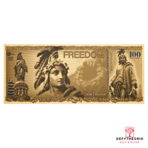100mg Freedom Aurum 24k Gold Bill