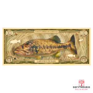 100mg Largemouth Bass Aurum 24k Gold Bill