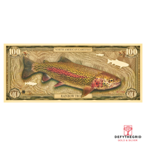 100mg Rainbow Trout Aurum 24k Gold Bill