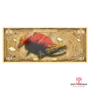 100mg Sockeye Salmon Aurum 24k Gold Bill