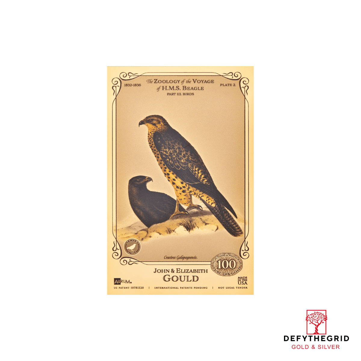 The John and Elizabeth Gould Aurum 24k Gold Collection - H.M.S. Beagle - In Folder - Image 8