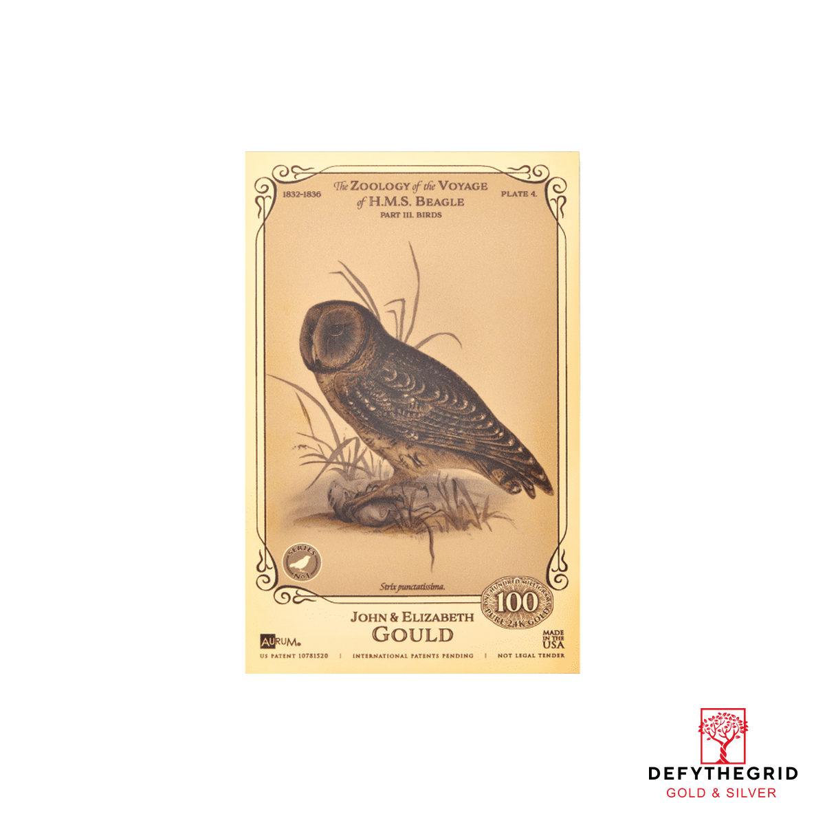 The John and Elizabeth Gould Aurum 24k Gold Collection - H.M.S. Beagle - In Folder - Image 12