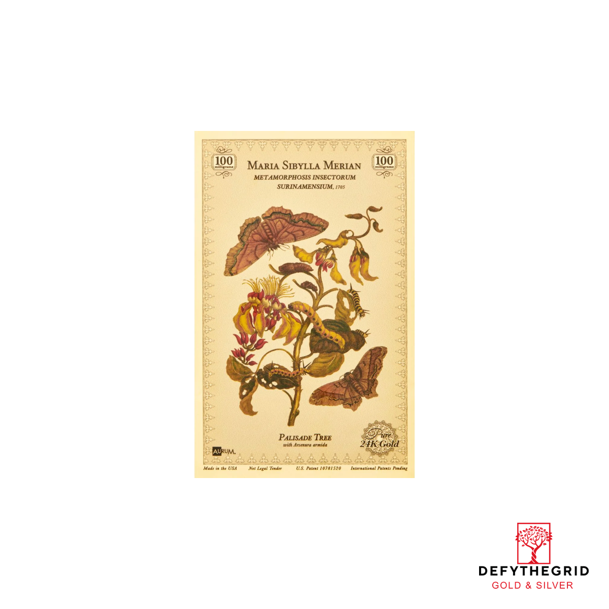 Merian Botanical Aurum 24k Gold Series Set - In Folder - Image 6