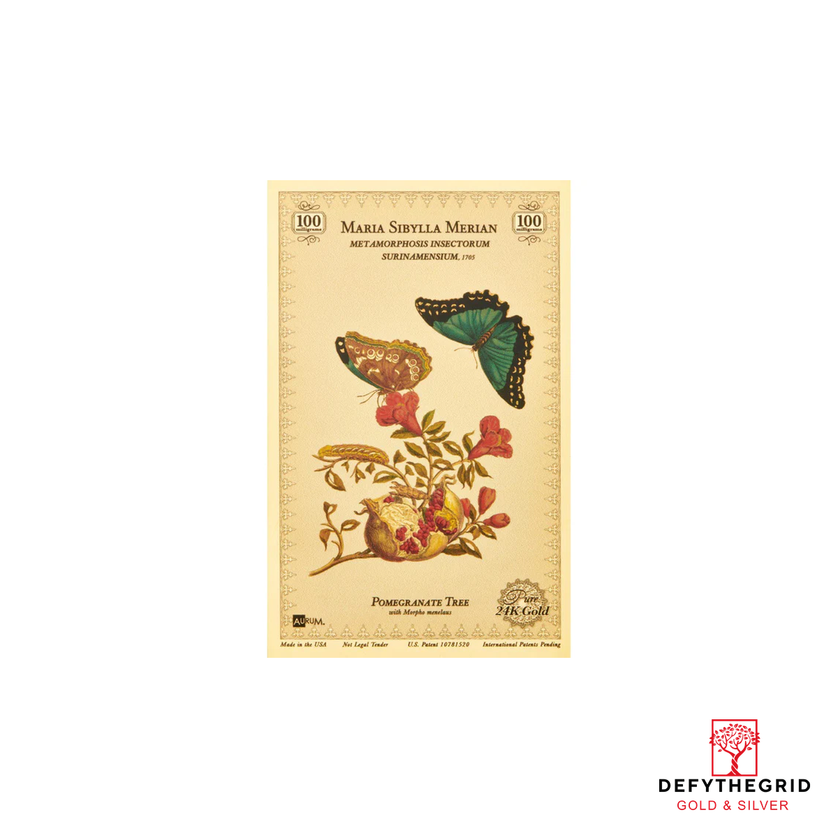 Merian Botanical Aurum 24k Gold Series Set - In Folder - Image 4