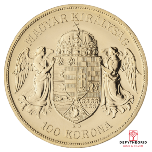 100 KORONA HUNGARIAN COIN Reverse product photo
