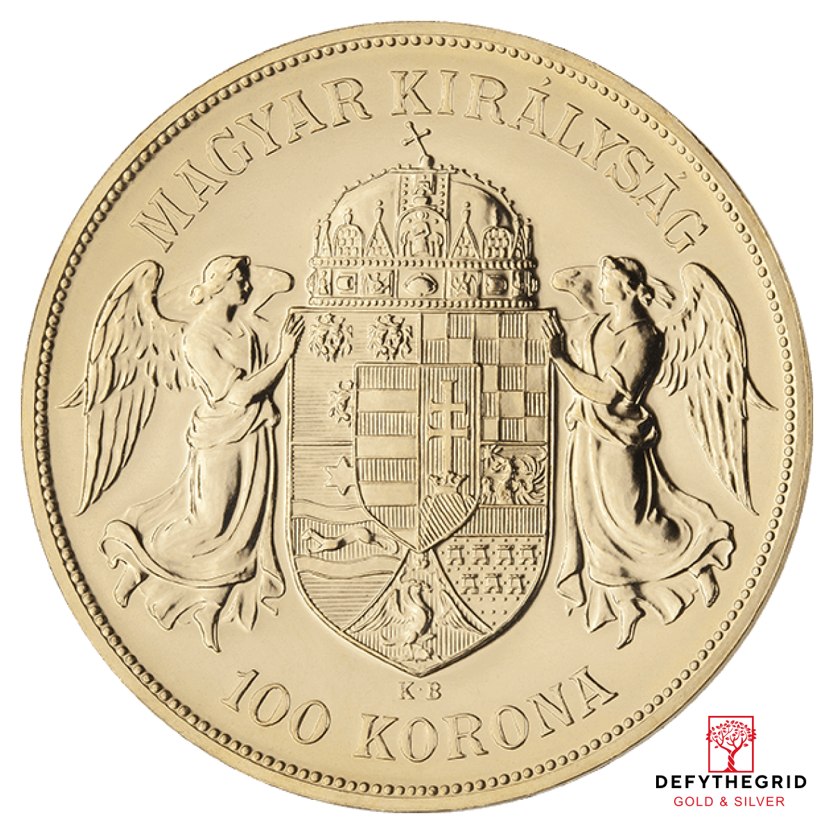 100 KORONA HUNGARIAN COIN Reverse product photo