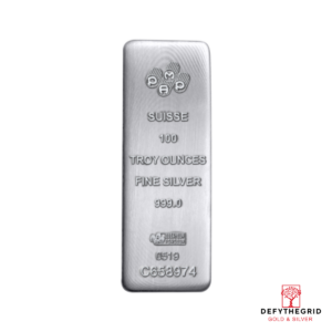 100 OZ SILVER BAR PAMP CAST Reverse product photo