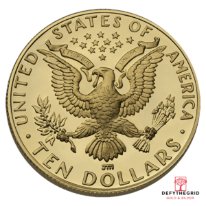 $10 MODERN GOLD COMMEMORATIVE MISC DESIGN Reverse product photo