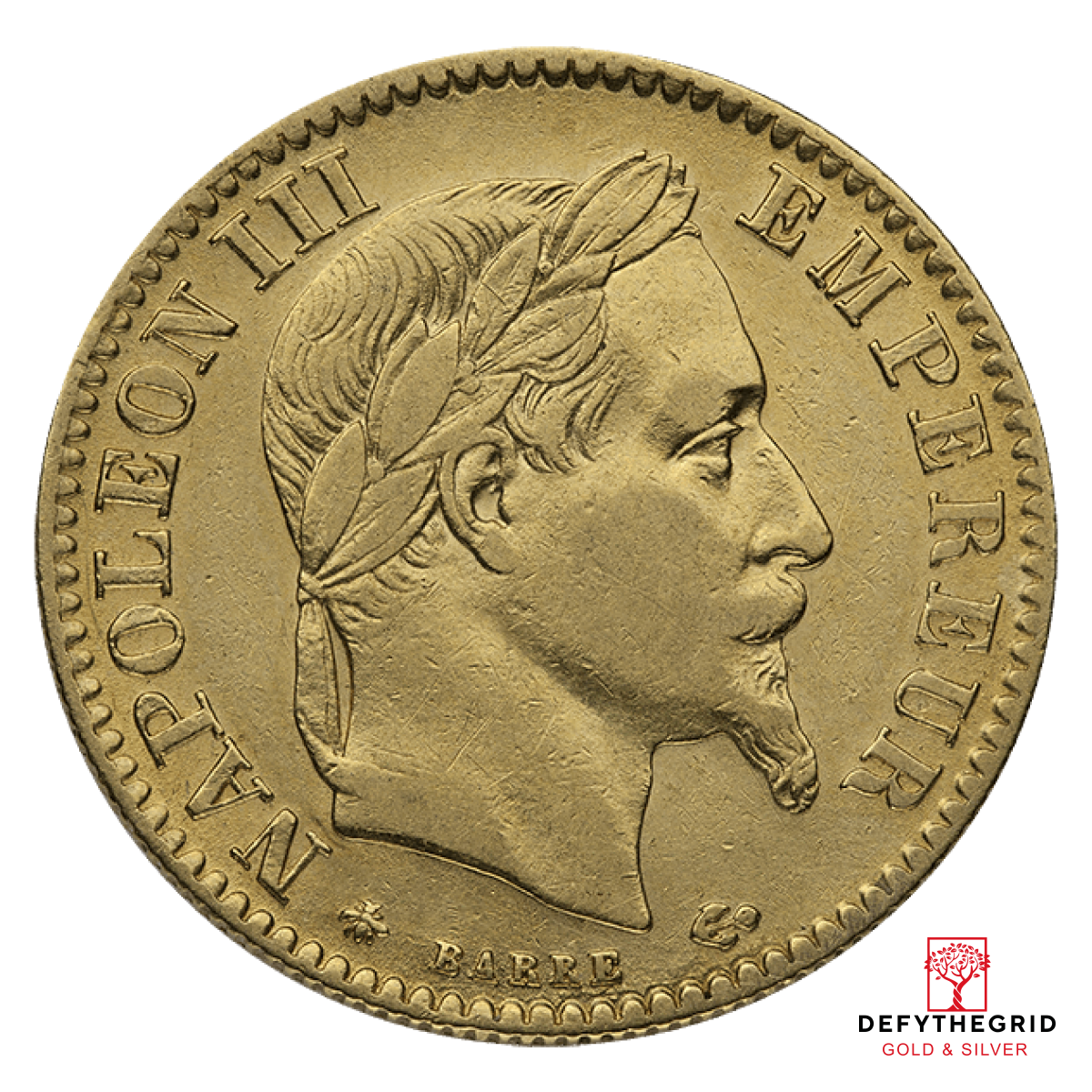 10 FRANC GOLD COIN Obverse product photo