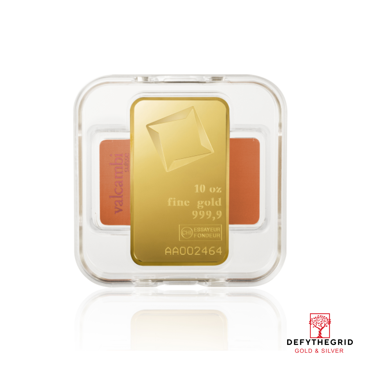 10 OZ GOLD BAR VALCAMBI Obverse product photo