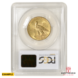 $10 U.S. GOLD INDIAN PCGS61 Reverse product photo