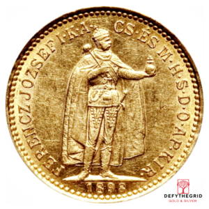 10 KORONA HUNGARIAN GOLD COIN Obverse product photo