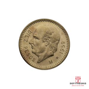10 PESO MEXICAN GOLD COIN Obverse product photo