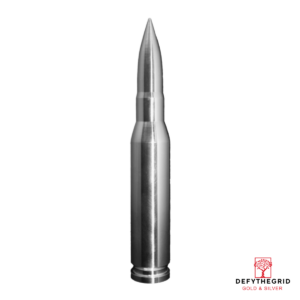 10 OZ SILVER .50 CALIBER BULLET REPLICA Obverse product photo