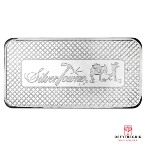 10 OZ SILVER BAR PROSPECTOR SILVERTOWNE Reverse product photo