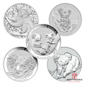 10 OZ AUSTRALIAN SILVER KOALA Obverse product photo