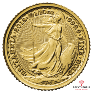 1/10 OZ GREAT BRITAIN GOLD BRITANNIA Obverse product photo