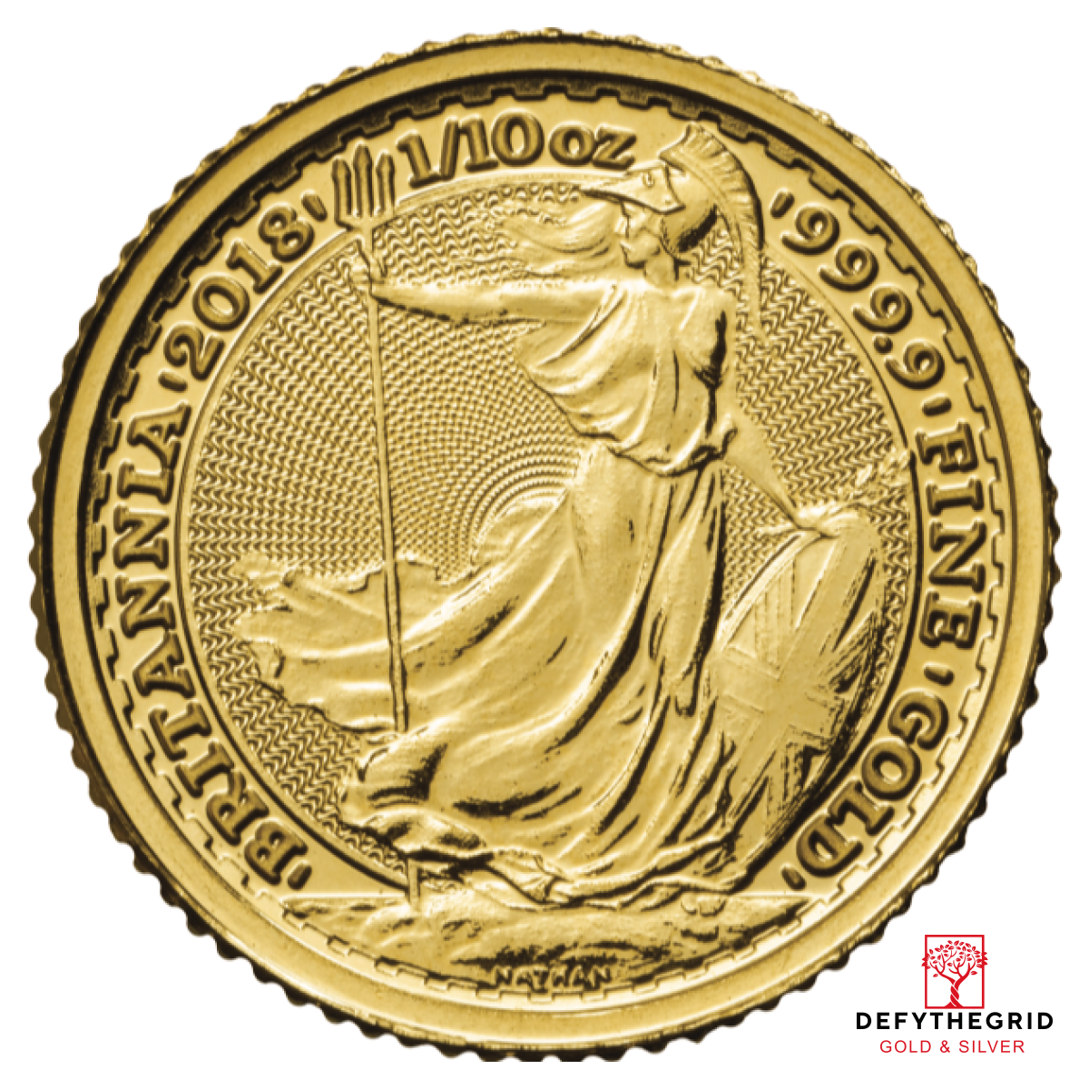 1/10 OZ GREAT BRITAIN GOLD BRITANNIA Obverse product photo