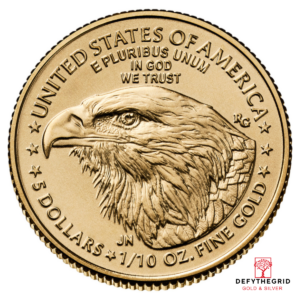 2025 1/10 OZ AMERICAN GOLD EAGLE Reverse product photo