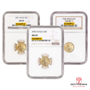 1/10 OZ AMERICAN GOLD EAGLE NGC MS69 Obverse product photo