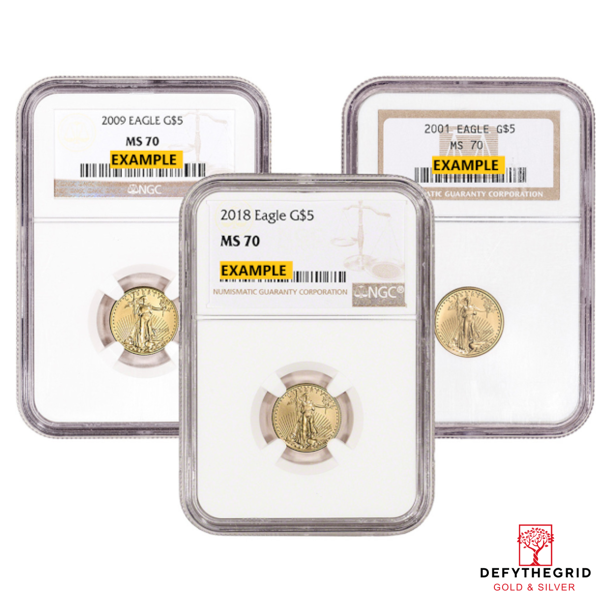 1/10 OZ AMERICAN GOLD EAGLE NGC70 Obverse product photo