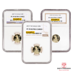 1/10 OZ AMERICAN GOLD EAGLE NGC70 PROOF Obverse product photo