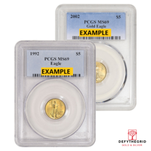 1/10 OZ AMERICAN GOLD EAGLE PCGS MS69 Obverse product photo