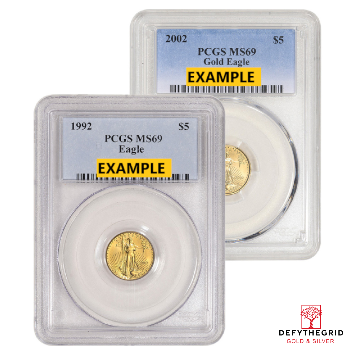 1/10 OZ AMERICAN GOLD EAGLE PCGS MS69 Obverse product photo